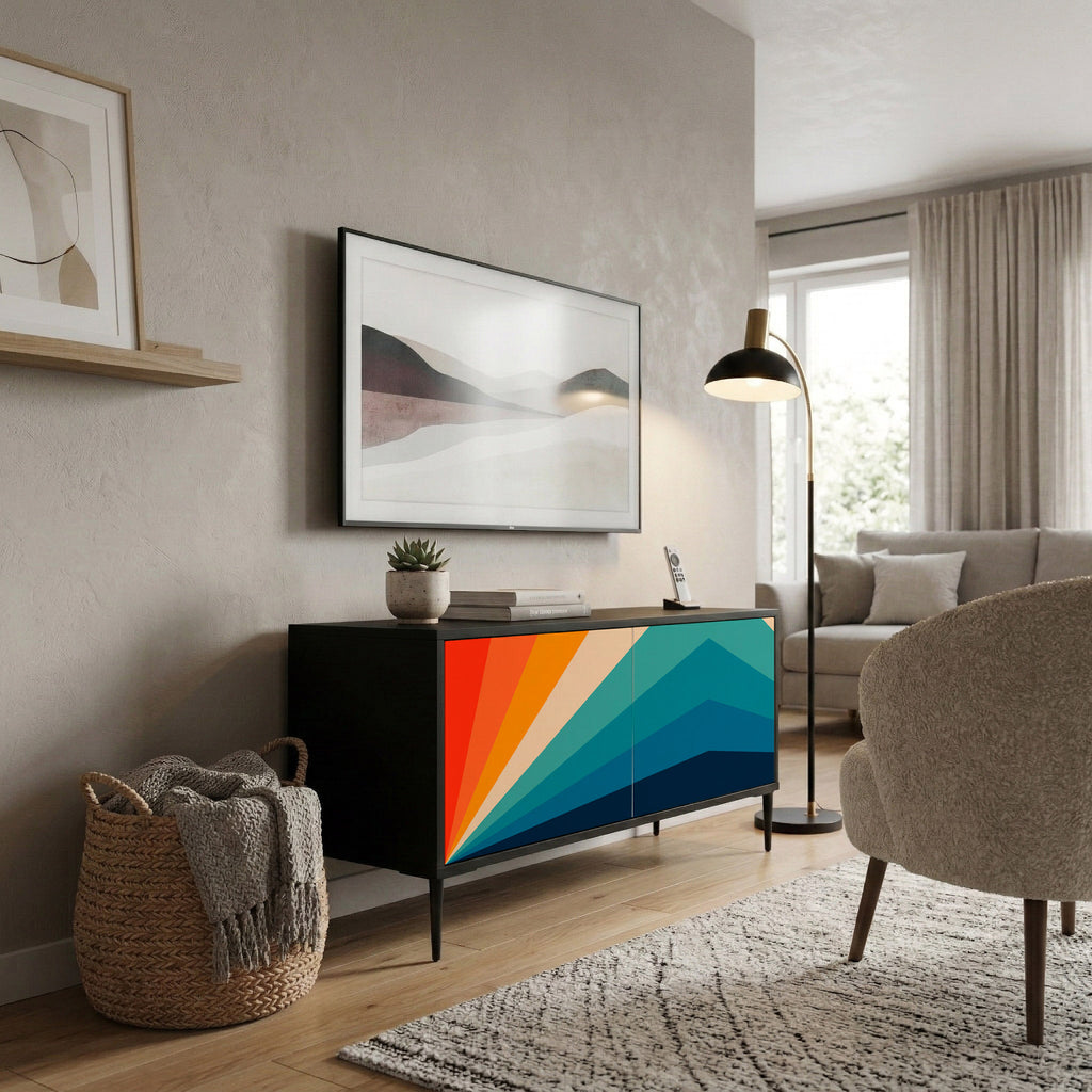 PRISM CONCUSSION Kompaktní dvoudveřový TV stolek