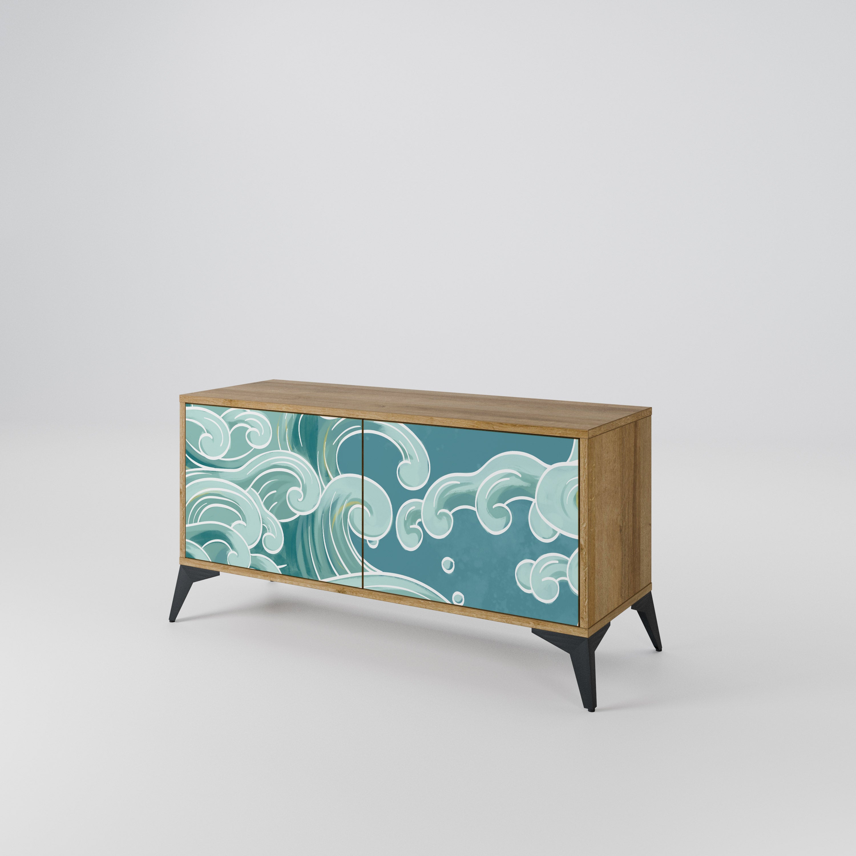 ASIAN SWAY Kompaktní dvoudveřový TV stolek