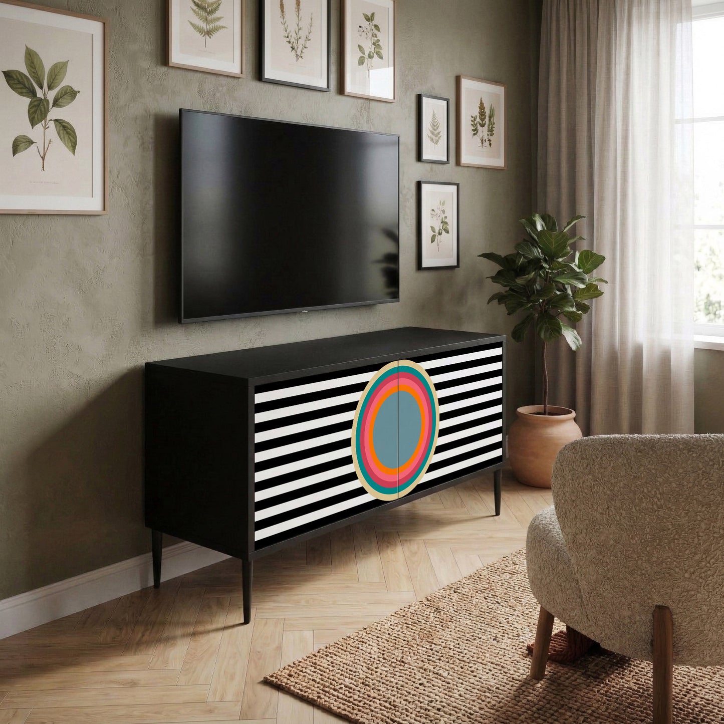 SPECTRA SHOWCASE Kompaktní dvoudveřový TV stolek