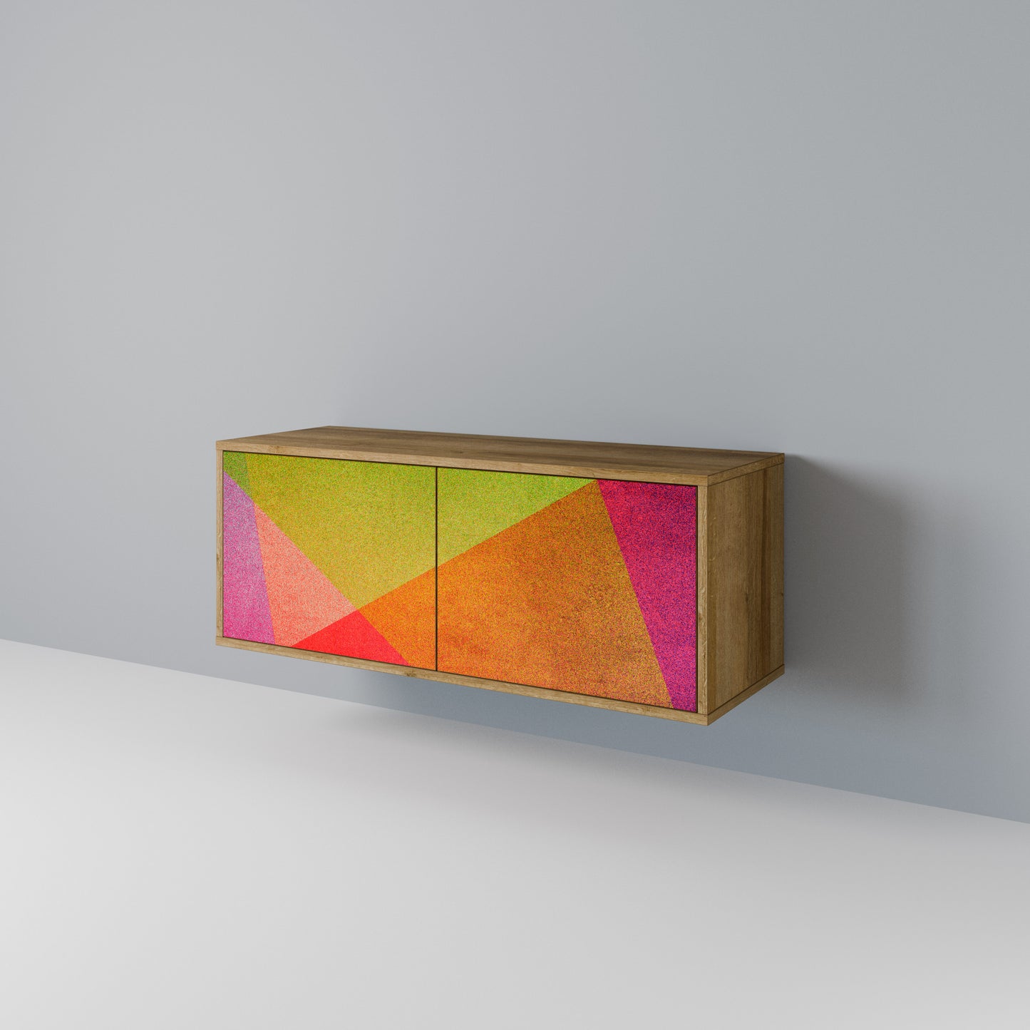 VIVID GEOMETRY Kompaktní dvoudveřový TV stolek