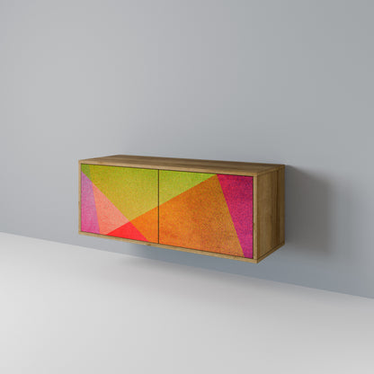 VIVID GEOMETRY Kompaktní dvoudveřový TV stolek