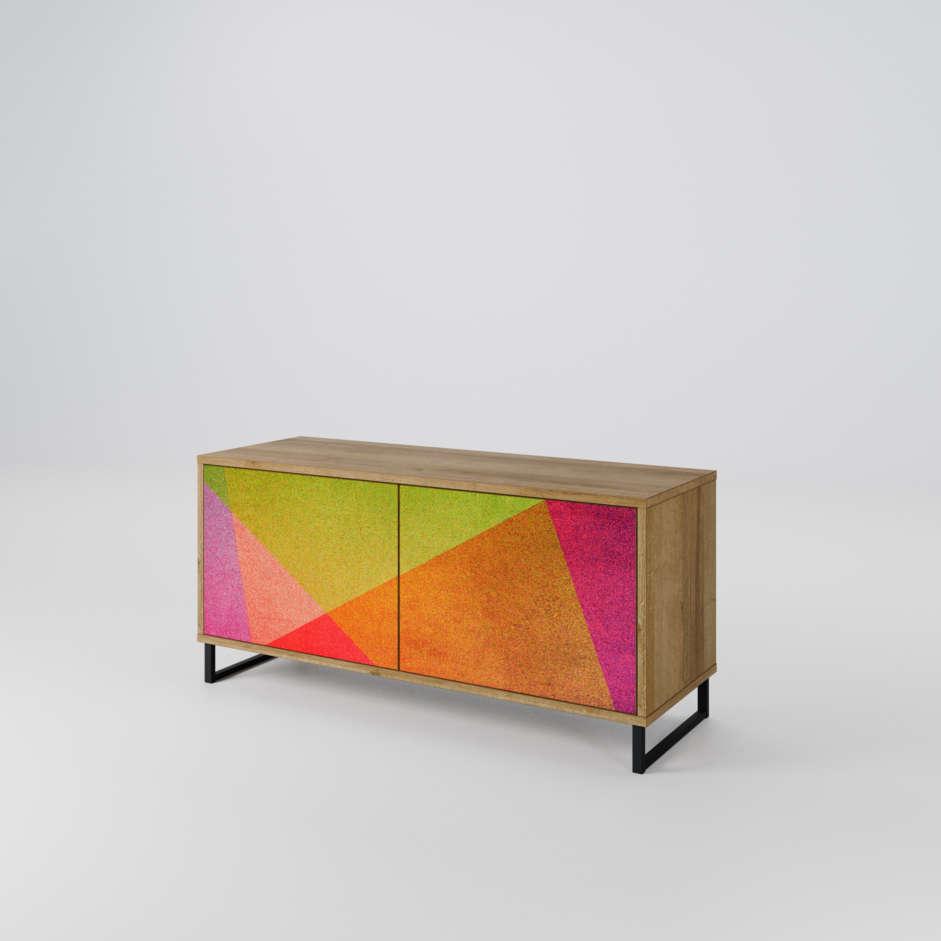 VIVID GEOMETRY Compact 2-Door TV Cabinet