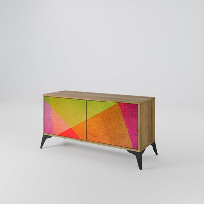 VIVID GEOMETRY Kompaktní dvoudveřový TV stolek