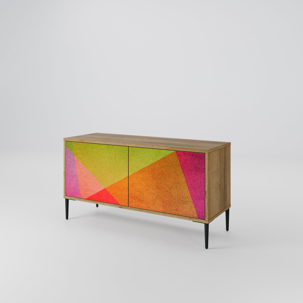 VIVID GEOMETRY Kompaktní dvoudveřový TV stolek