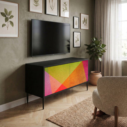 VIVID GEOMETRY Kompaktní dvoudveřový TV stolek