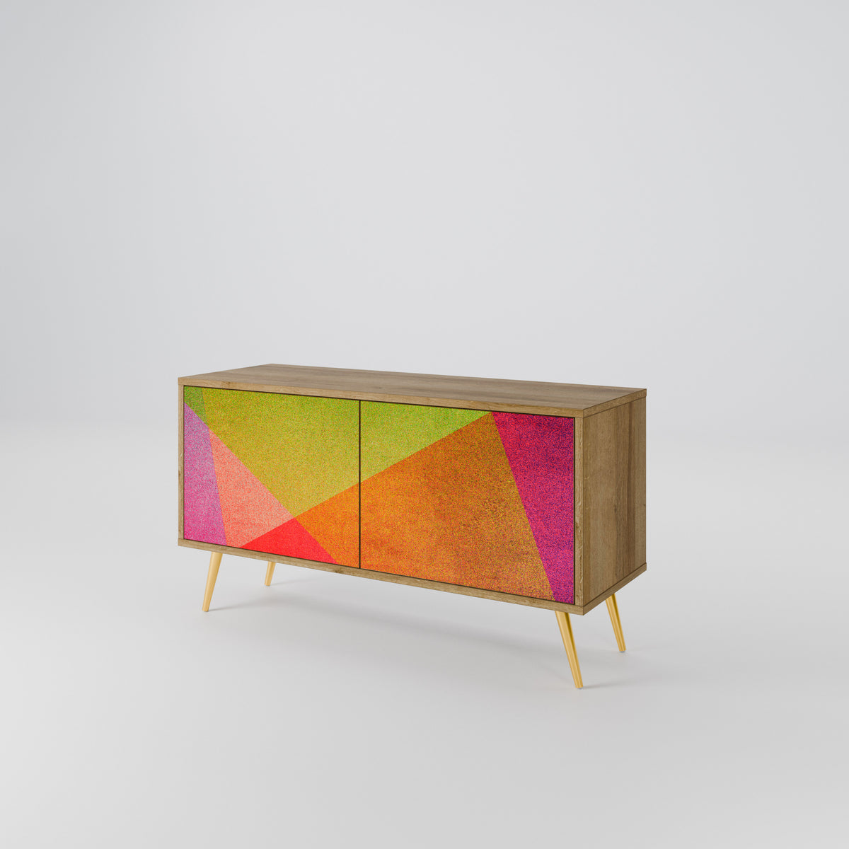 VIVID GEOMETRY Kompaktní dvoudveřový TV stolek
