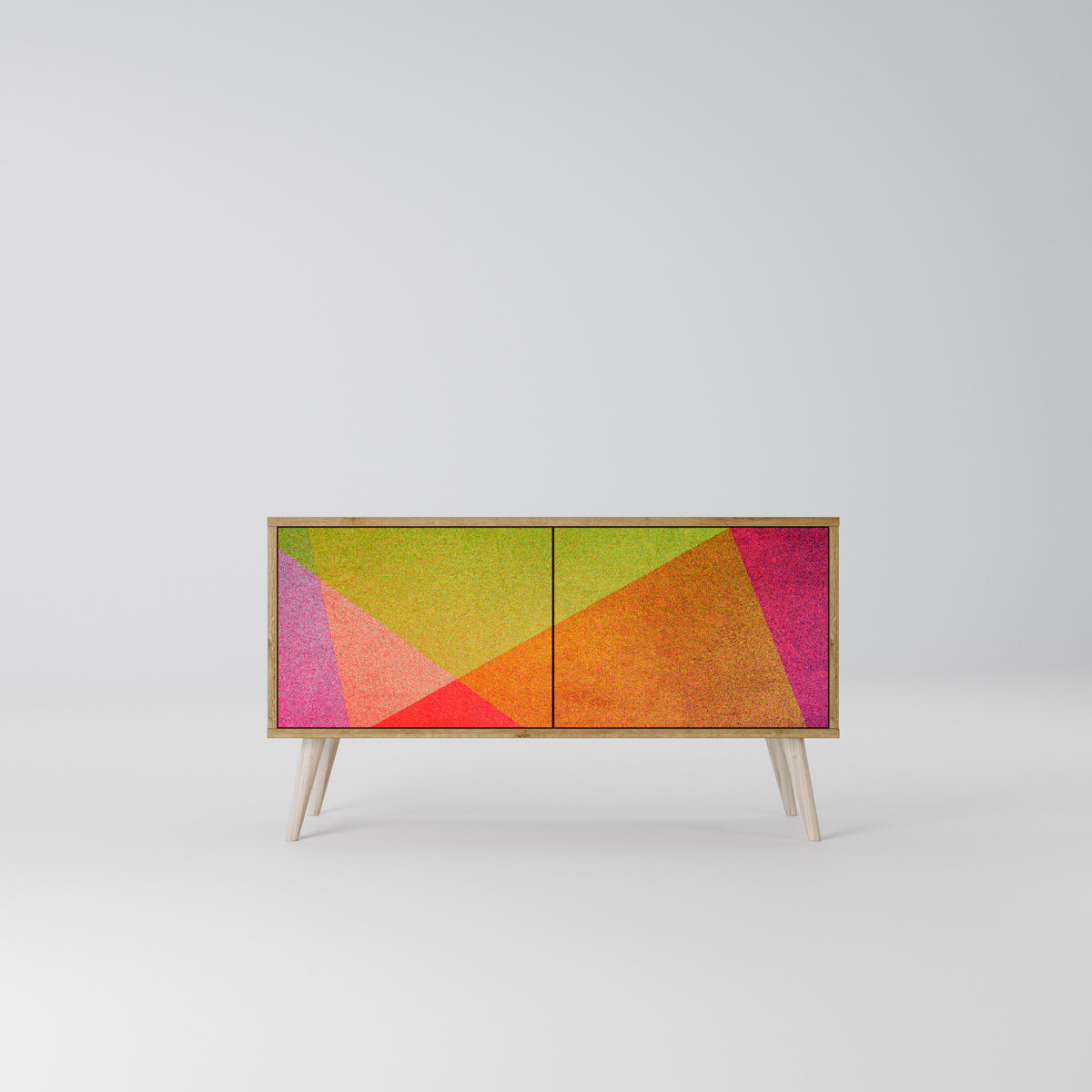 VIVID GEOMETRY Kompaktní dvoudveřový TV stolek