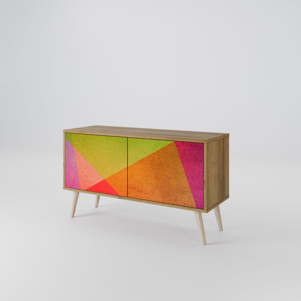 VIVID GEOMETRY Kompaktní dvoudveřový TV stolek