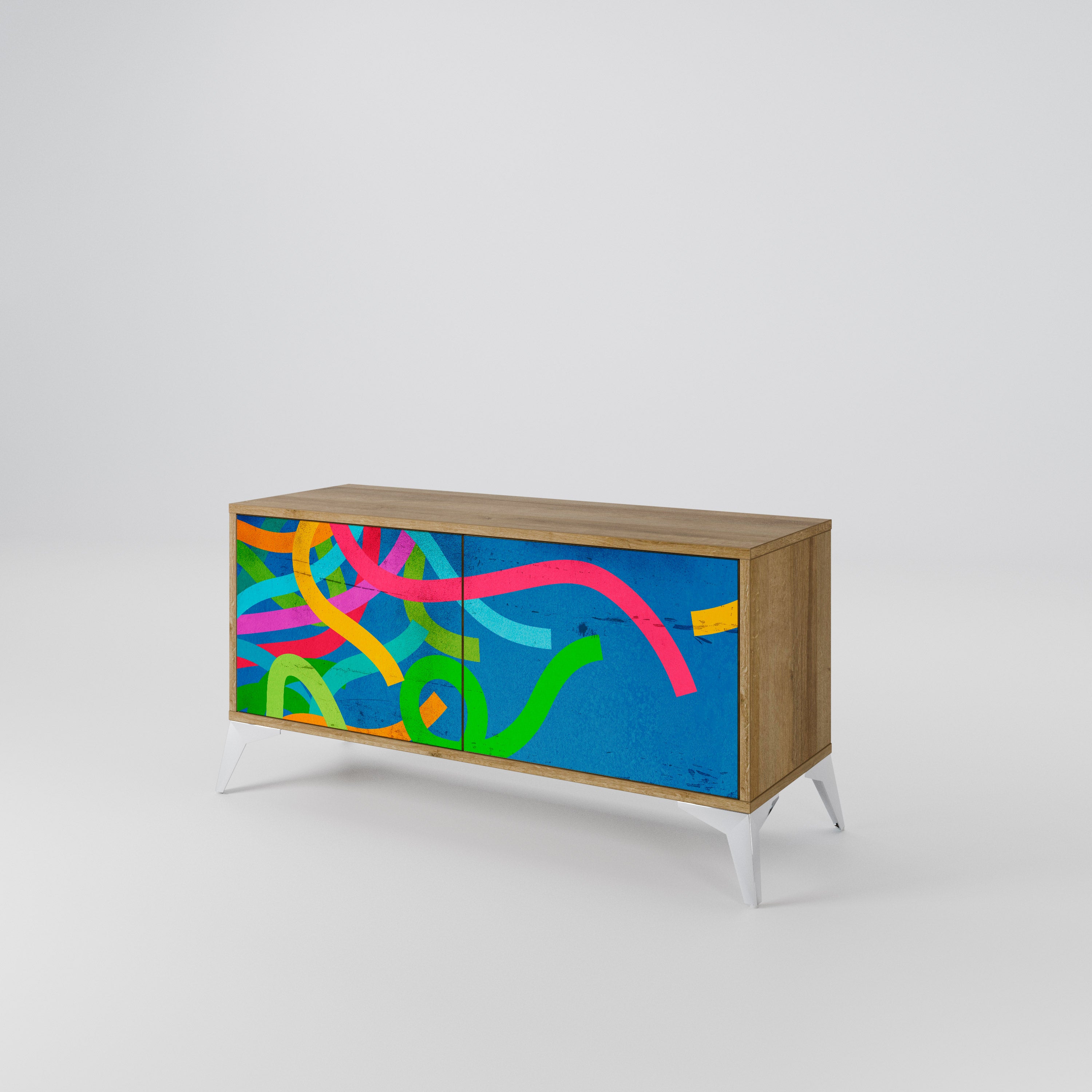 STREAMER TANGLE Compact 2-Door TV Cabinet