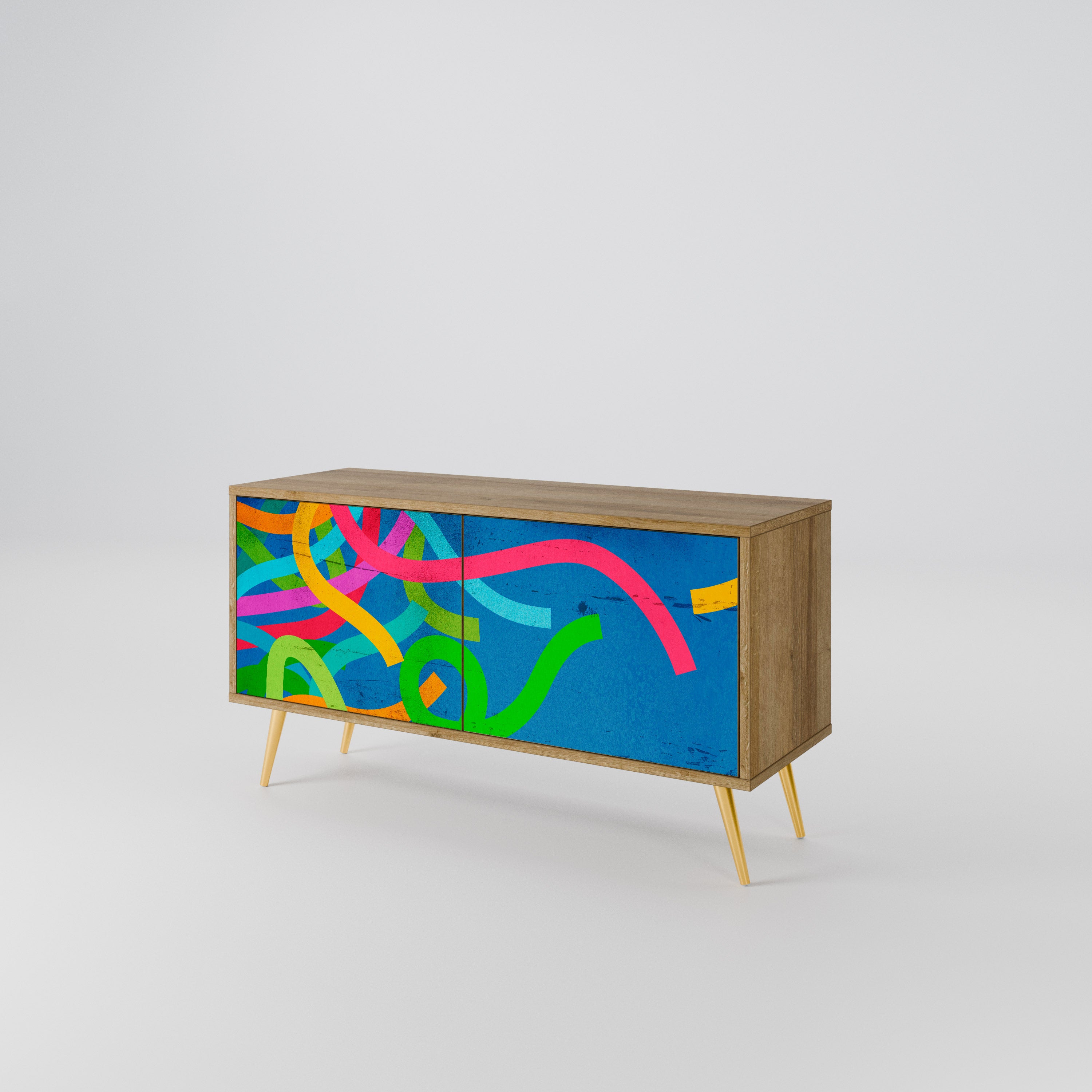STREAMER TANGLE Compact 2-Door TV Cabinet