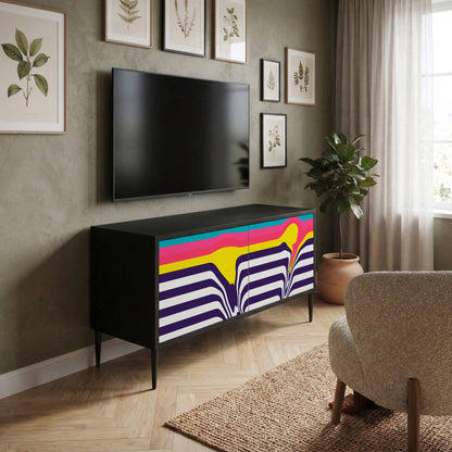 TONE COLLAPSE Kompaktní dvoudveřový TV stolek