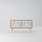 THAI GRAY Kompaktní dvoudveřový TV stolek