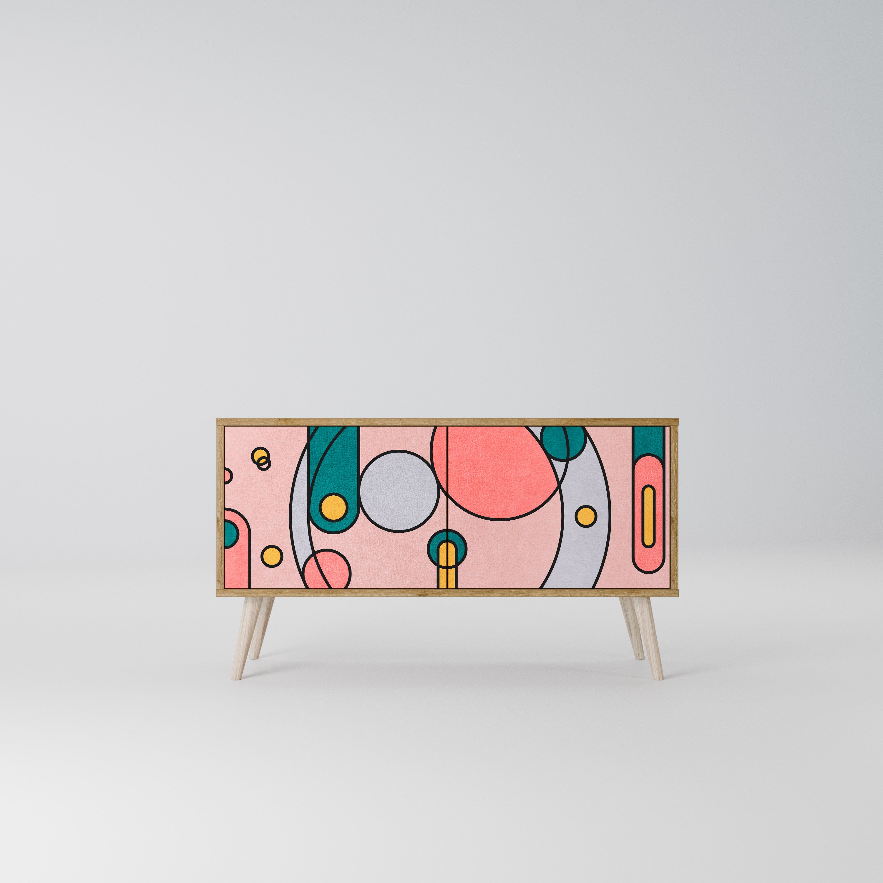 GOSSAMER ECHOES Kompaktní dvoudveřový TV stolek