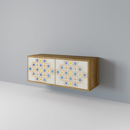 PATTERNED PRISM Kompaktní dvoudveřový TV stolek