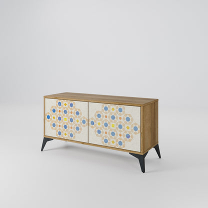 PATTERNED PRISM Kompaktní dvoudveřový TV stolek