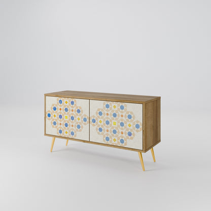 PATTERNED PRISM Kompaktní dvoudveřový TV stolek
