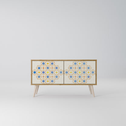 PATTERNED PRISM Kompaktní dvoudveřový TV stolek