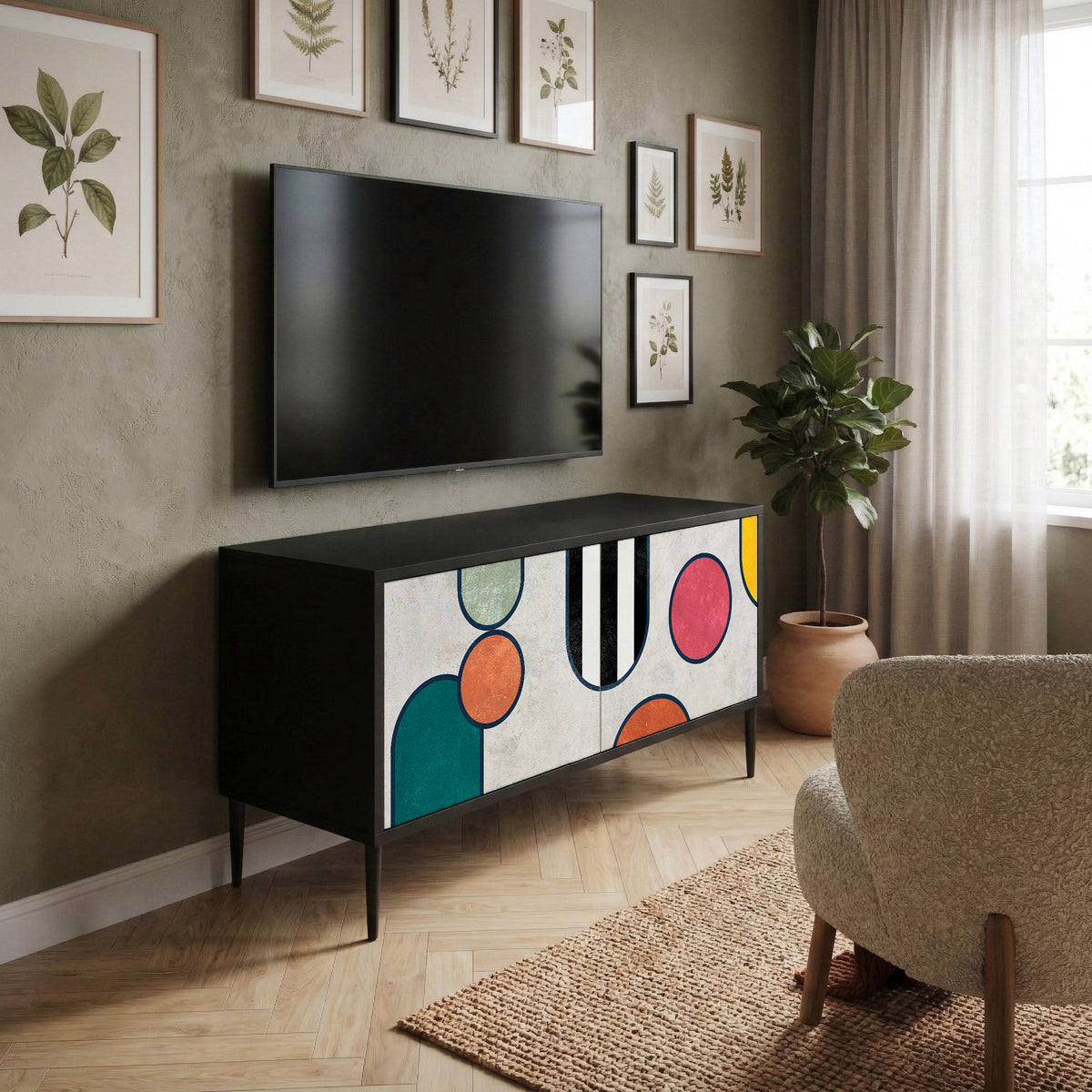 COOL STORY Kompaktní dvoudveřový TV stolek