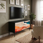 ABSTRACT LANDSCAPE Kompaktní dvoudveřový TV stolek