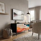 ABSTRACT LANDSCAPE Kompaktní dvoudveřový TV stolek