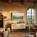 HEXAGONAL SHAPES Kompaktní dvoudveřový TV stolek