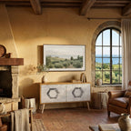 HEXAGONAL FIGURES Kompaktní dvoudveřový TV stolek