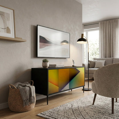 PIERCING SHARPNESS Kompaktní dvoudveřový TV stolek