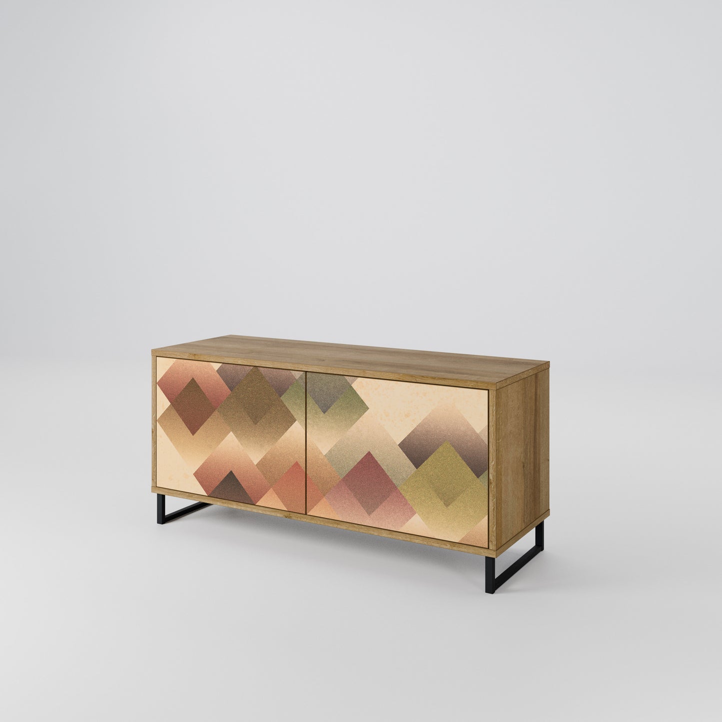 GEOMETRIC FUSION Kompaktní dvoudveřový TV stolek