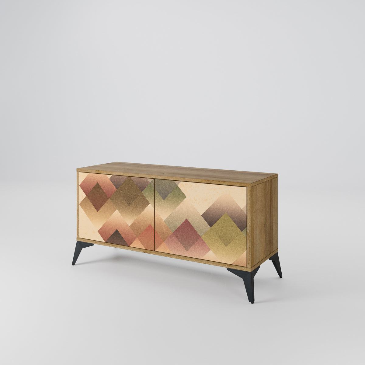 GEOMETRIC FUSION Kompaktní dvoudveřový TV stolek