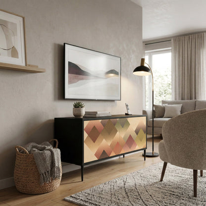 GEOMETRIC FUSION Kompaktní dvoudveřový TV stolek