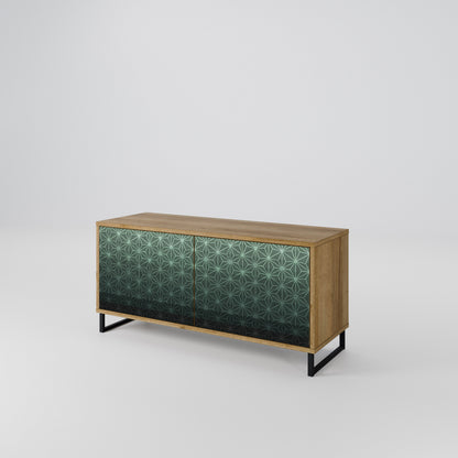 ORNAMENTAL GLIMMER Kompaktní dvoudveřový TV stolek