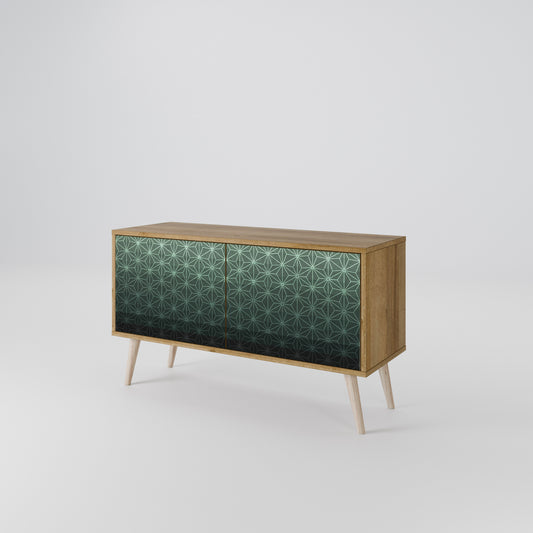 ORNAMENTAL GLIMMER Kompaktní dvoudveřový TV stolek