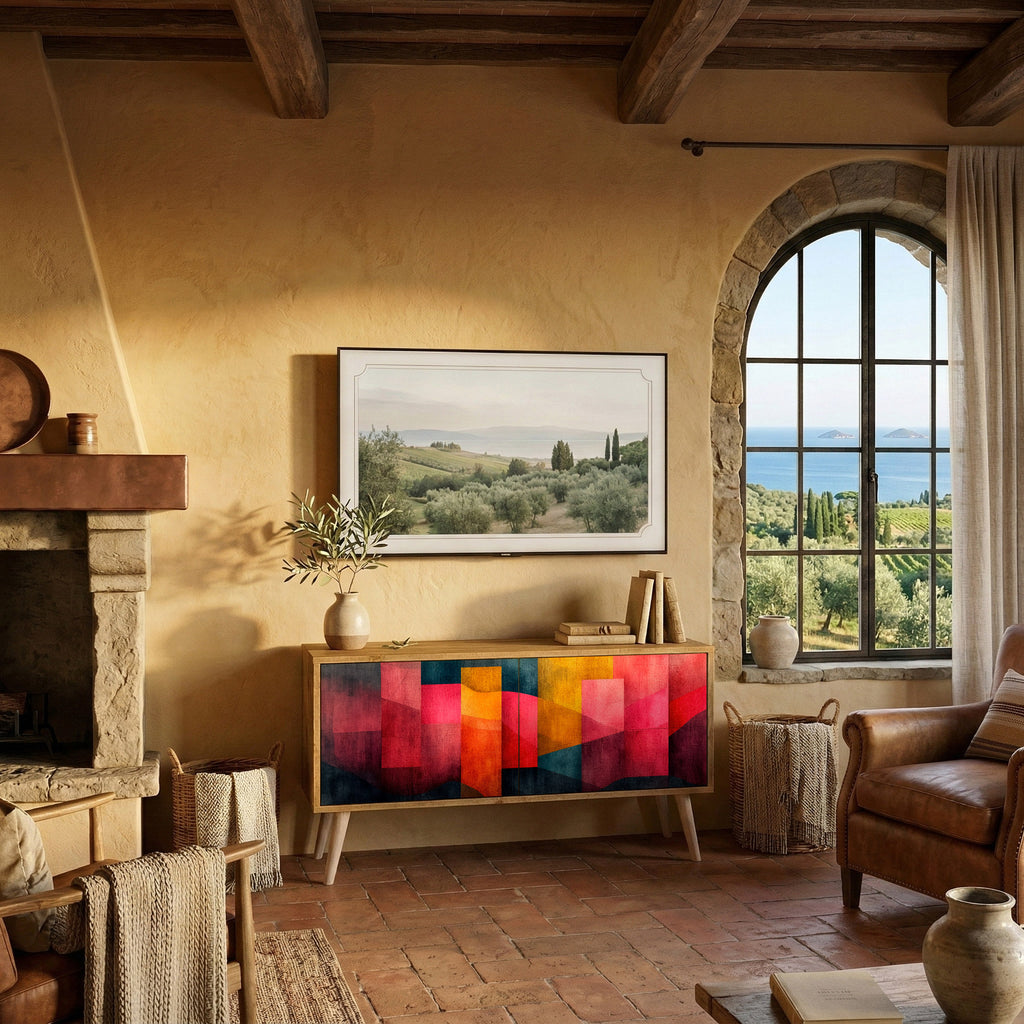 COLORFUL SOUNDS Kompaktní dvoudveřový TV stolek