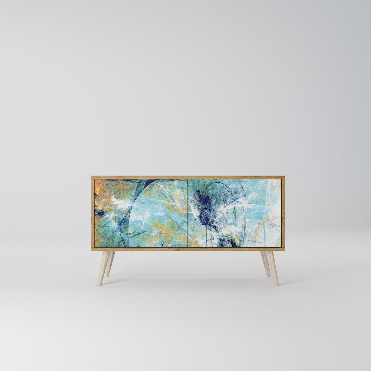 ABSTRACT THOUGHTS Kompaktní dvoudveřový TV stolek