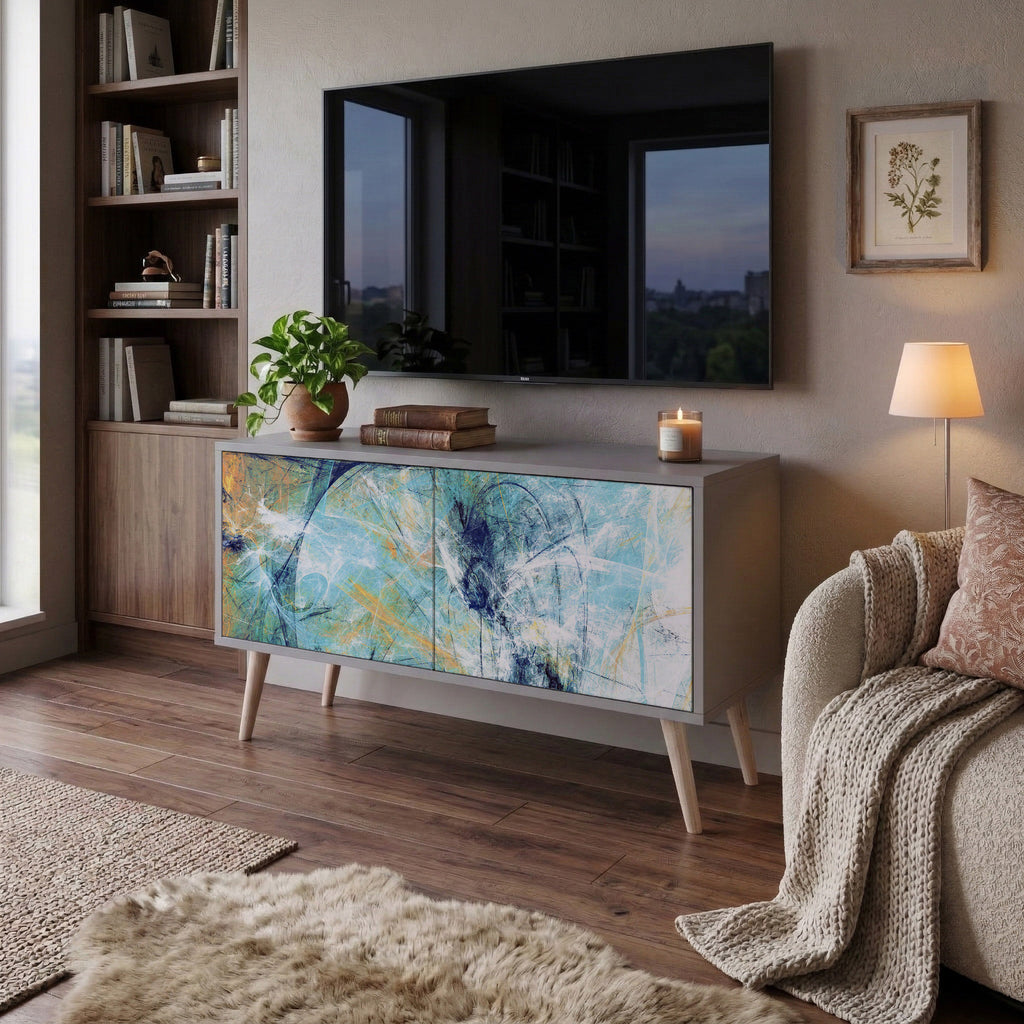 ABSTRACT THOUGHTS Kompaktní dvoudveřový TV stolek