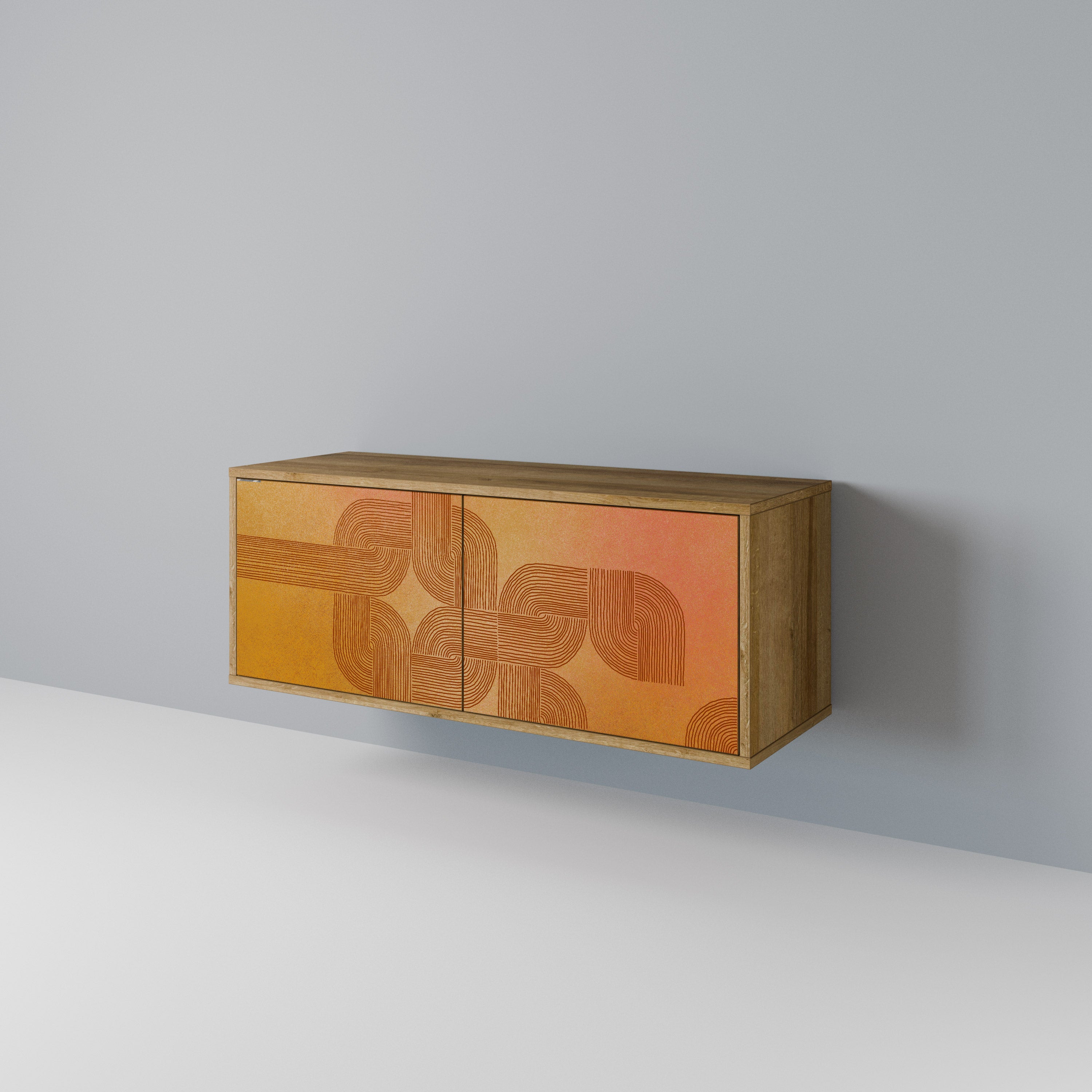 STRENGTHENING RELATION Compact 2-Door TV Cabinet