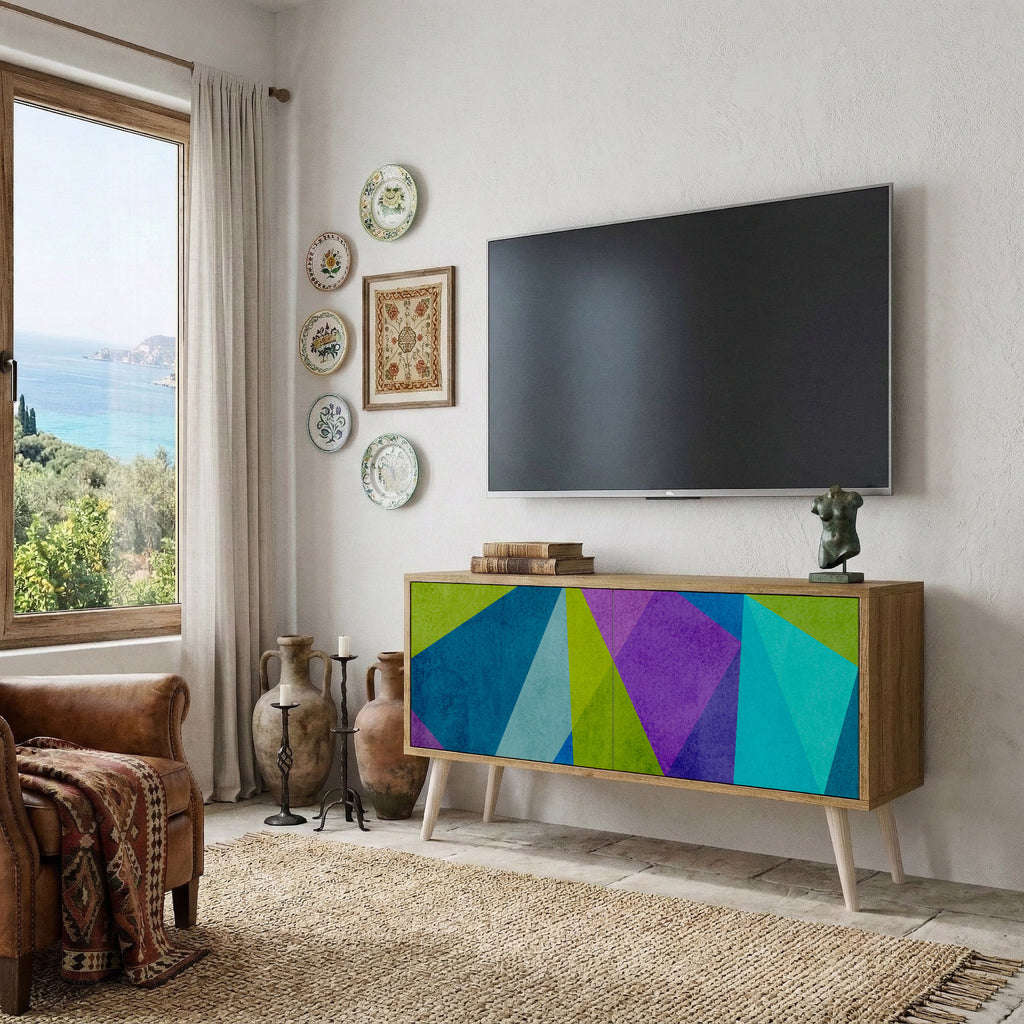 COLD SHOWCASE Kompaktní dvoudveřový TV stolek