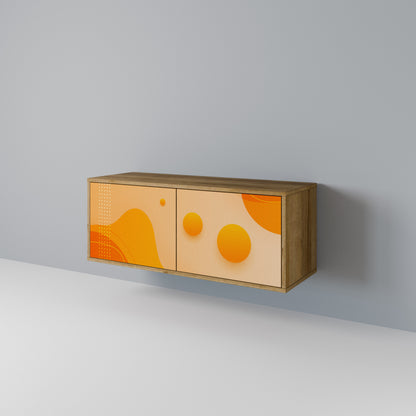 ORANGE ARRANGEMENT Kompaktní dvoudveřový TV stolek