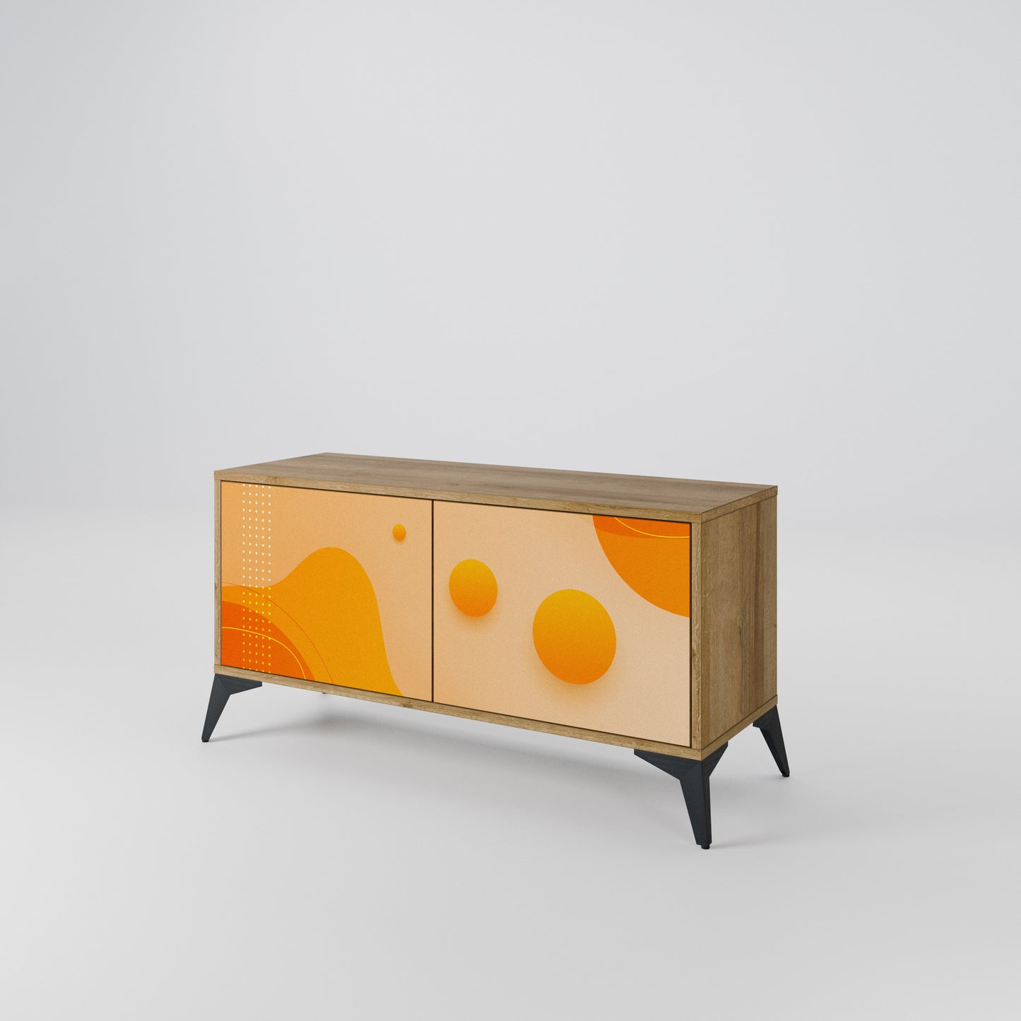 ORANGE ARRANGEMENT Kompaktní dvoudveřový TV stolek