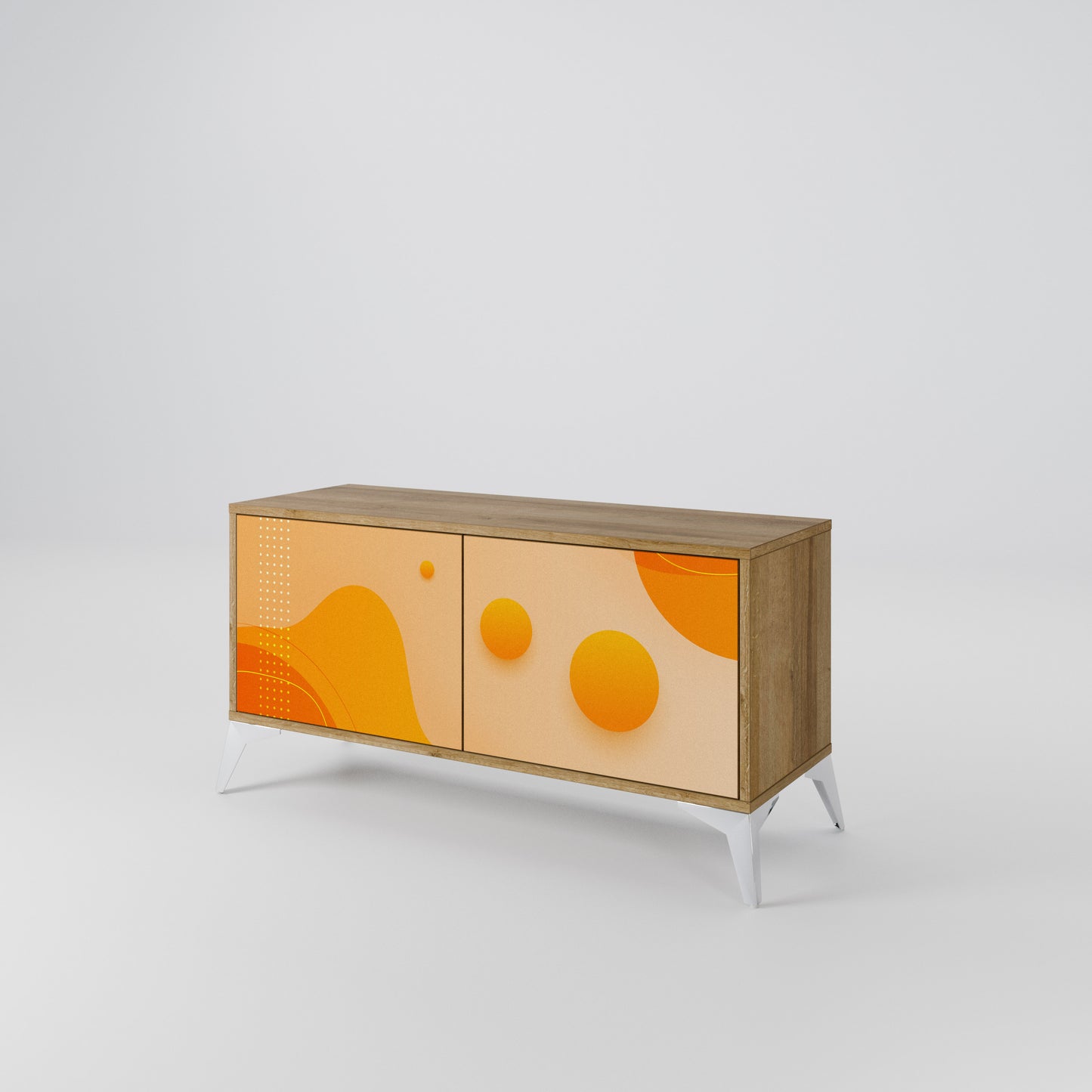 ORANGE ARRANGEMENT Kompaktní dvoudveřový TV stolek