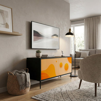 ORANGE ARRANGEMENT Kompaktní dvoudveřový TV stolek