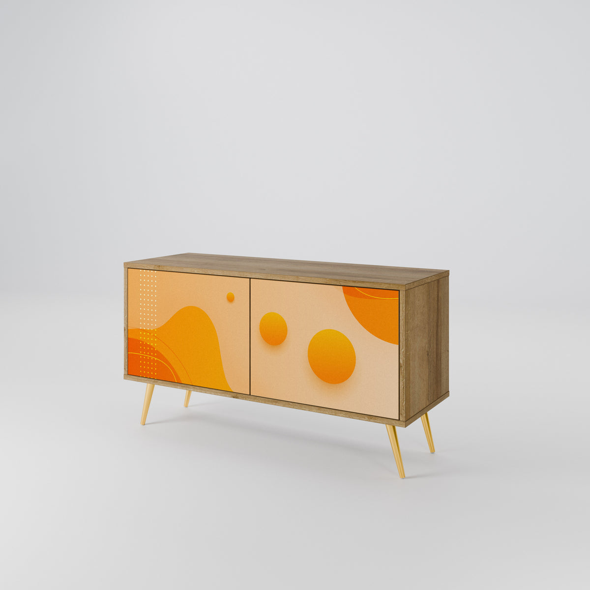 ORANGE ARRANGEMENT Kompaktní dvoudveřový TV stolek