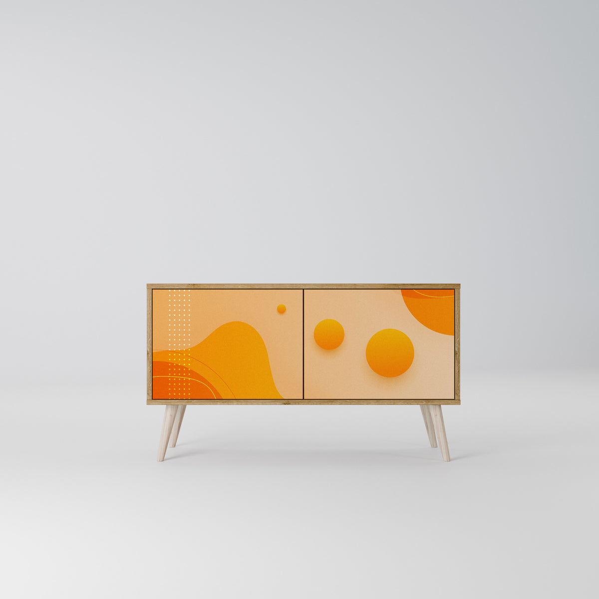 ORANGE ARRANGEMENT Kompaktní dvoudveřový TV stolek