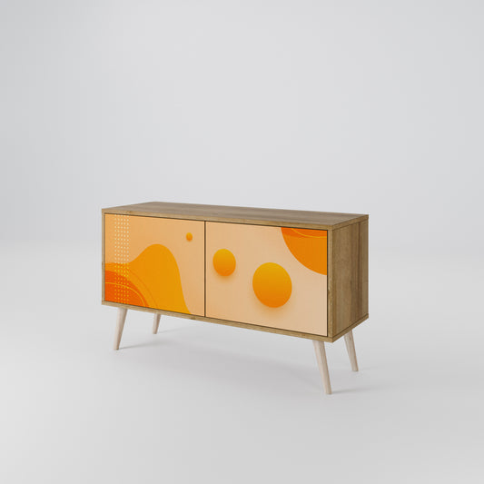 ORANGE ARRANGEMENT Kompaktní dvoudveřový TV stolek