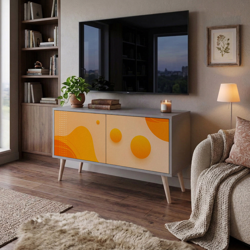 ORANGE ARRANGEMENT Kompaktní dvoudveřový TV stolek