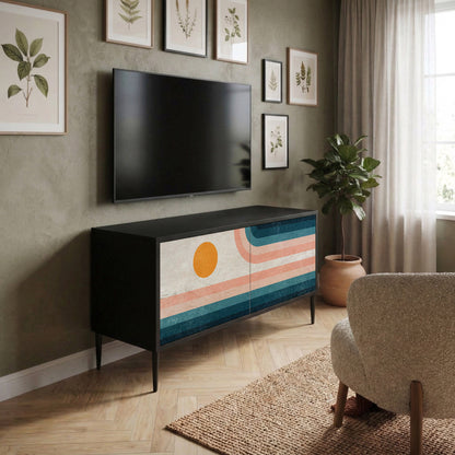 TWO HALVES Kompaktní dvoudveřový TV stolek