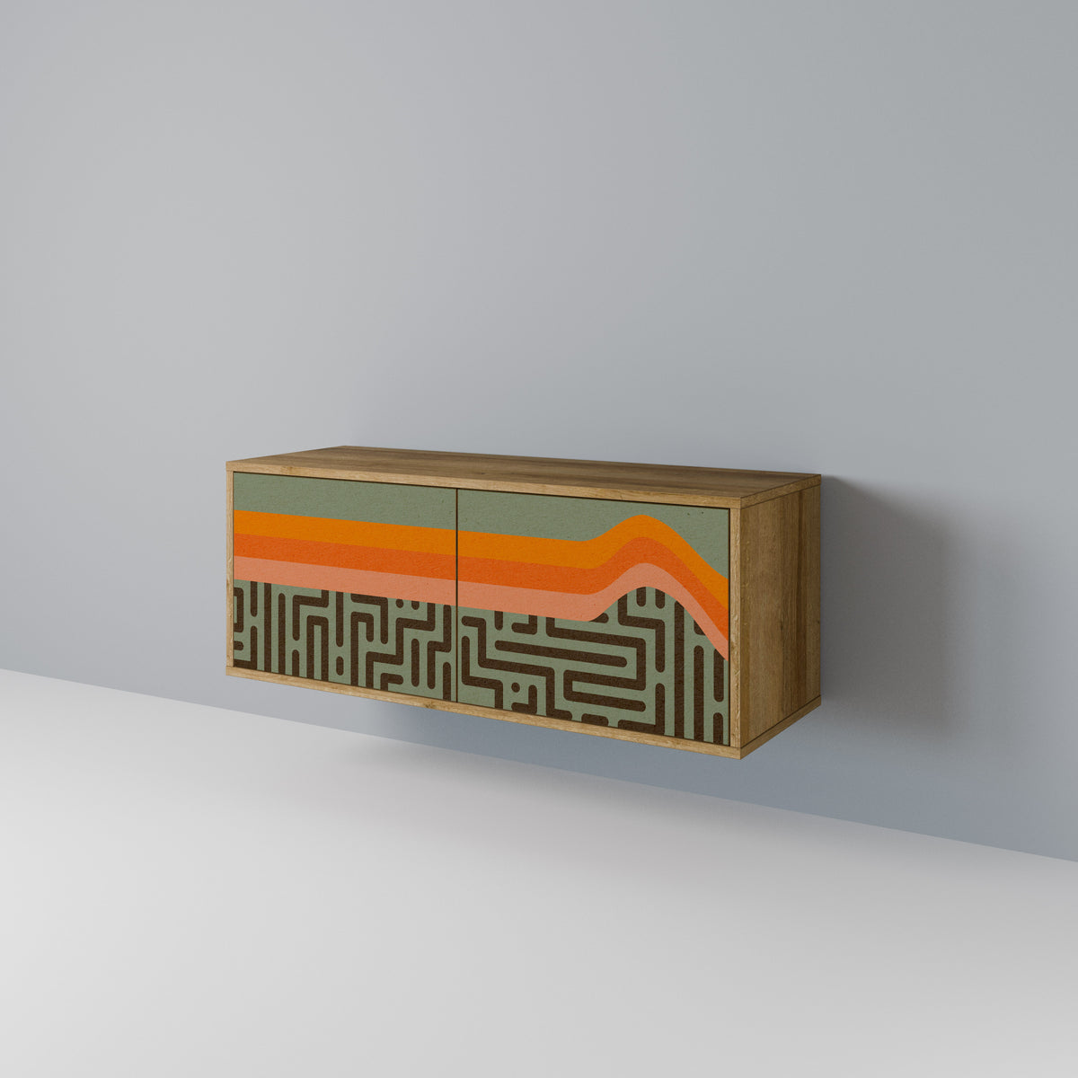 SIMPLE SOLUTIONS Kompaktní dvoudveřový TV stolek