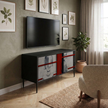 GRAY FIGURES Kompaktní dvoudveřový TV stolek