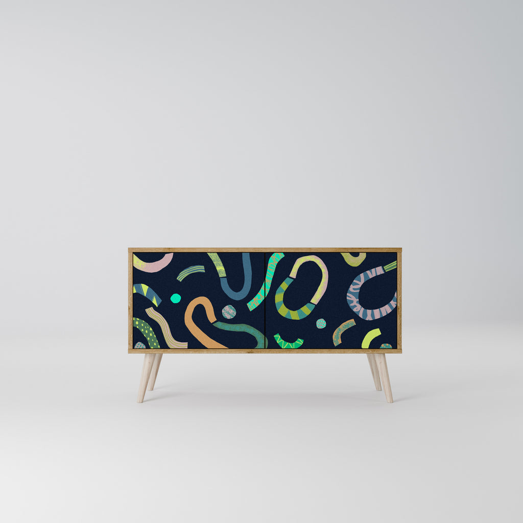 CONTRAST DANCE Kompaktní dvoudveřový TV stolek