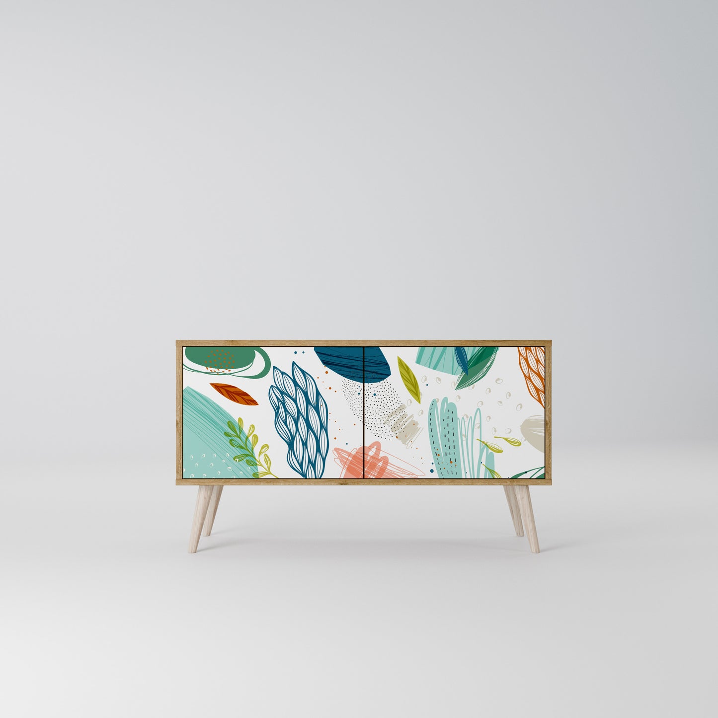 BOTANICAL HURRICANE Kompaktní dvoudveřový TV stolek